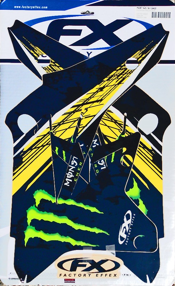 Factory Effex 16-12422 Monster Energy Shroud/Airbox Graphic Kit