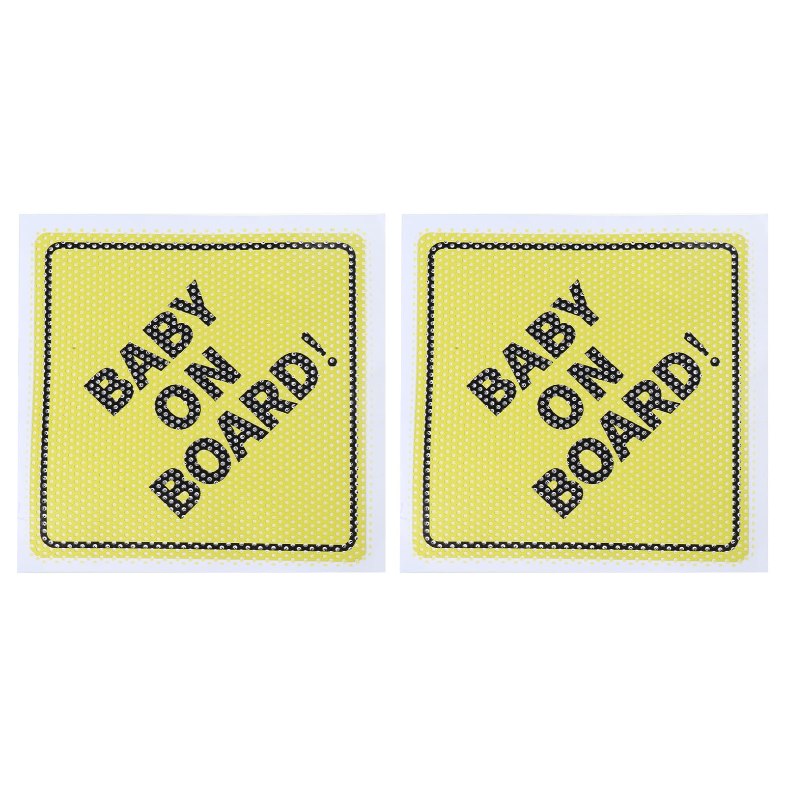 GTYLF 2pcs Baby on Boards Car Stickers Reflective Night Visibility Vehicle Sticker Waterproof Vehicle Decal for