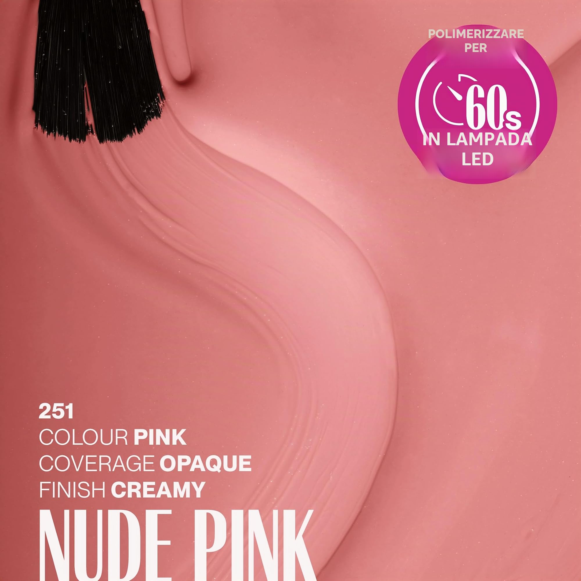Pink Gellac Set Semipermanente Unghie – Kit Smalto Semipermanente con Pro Lampada LED Unghie Rosa, Peel Off Base, 1x Colore Rosa, Top Coat, Lima, Solvente & Detergente – Manicure Qualità da Salone