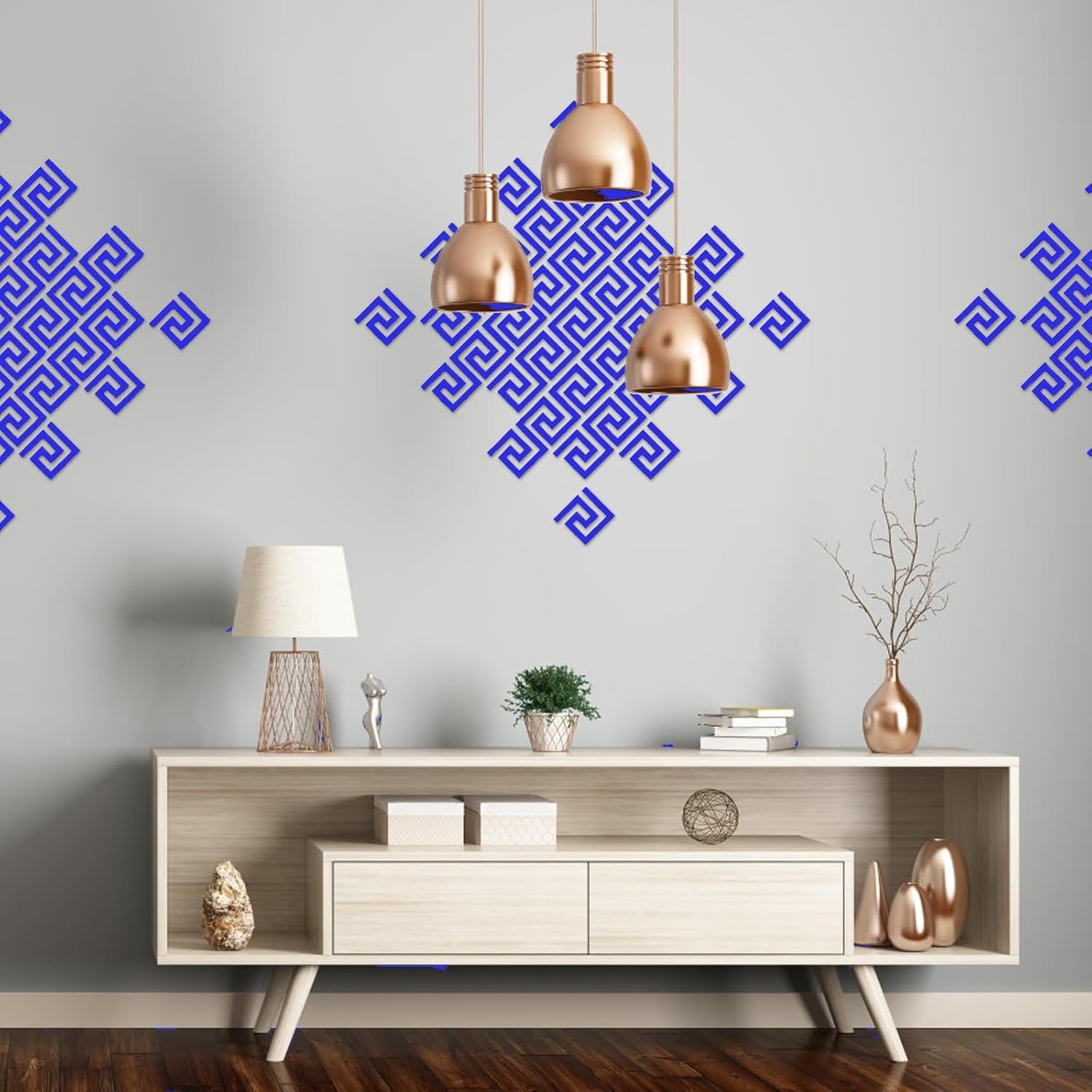 QUIETART 24Pcs Mirror Border Stickers Wall Decor Stickers