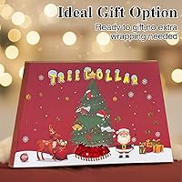 Vista 6 de XmasExp - Collar para árbol de Navidad, 33.5 pulgadas, falda para árbol de Navidad, decoración del hogar, anillo para árbol de Navidad, cubierta