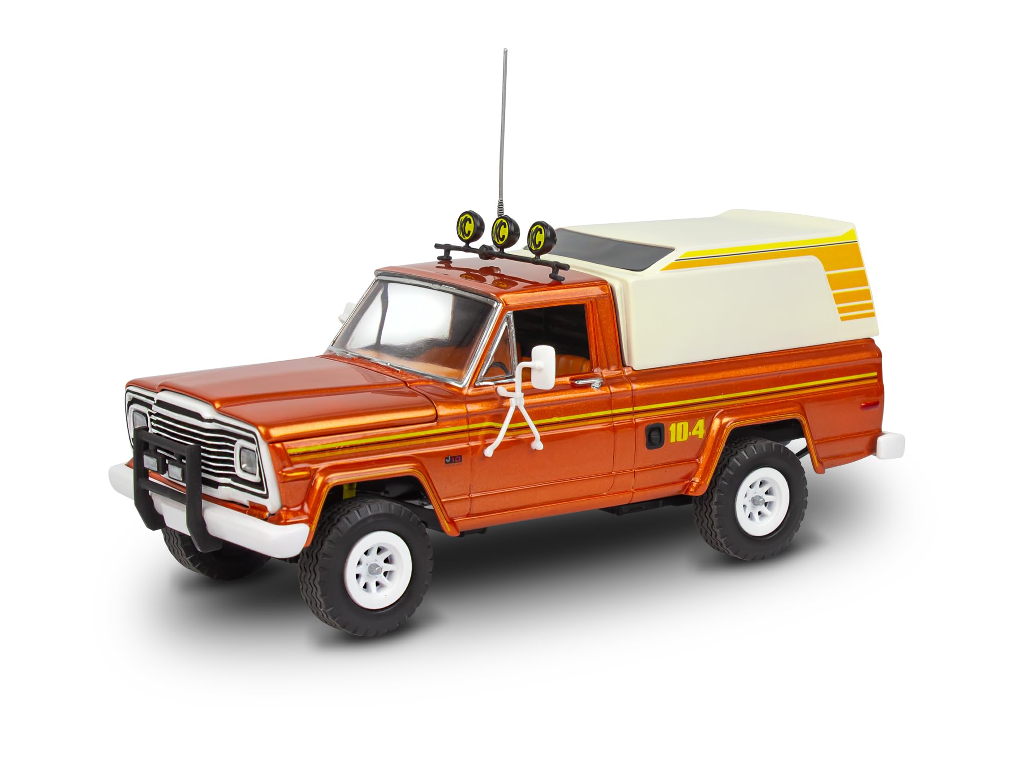 Revell Monogram 14568 - Jeep J-10 Pickup z przyczepą kempingową w skali 1:24, niezabudowany/niepomalowany model plastikowy