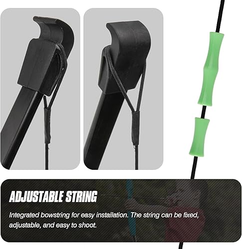 Miniatura 3 de GUGULUZA Juego de arco recurvo y flecha de 45 pulgadas para adolescentes principiantes, arco para zurdos y diestros, kit de arco recurvo de 18