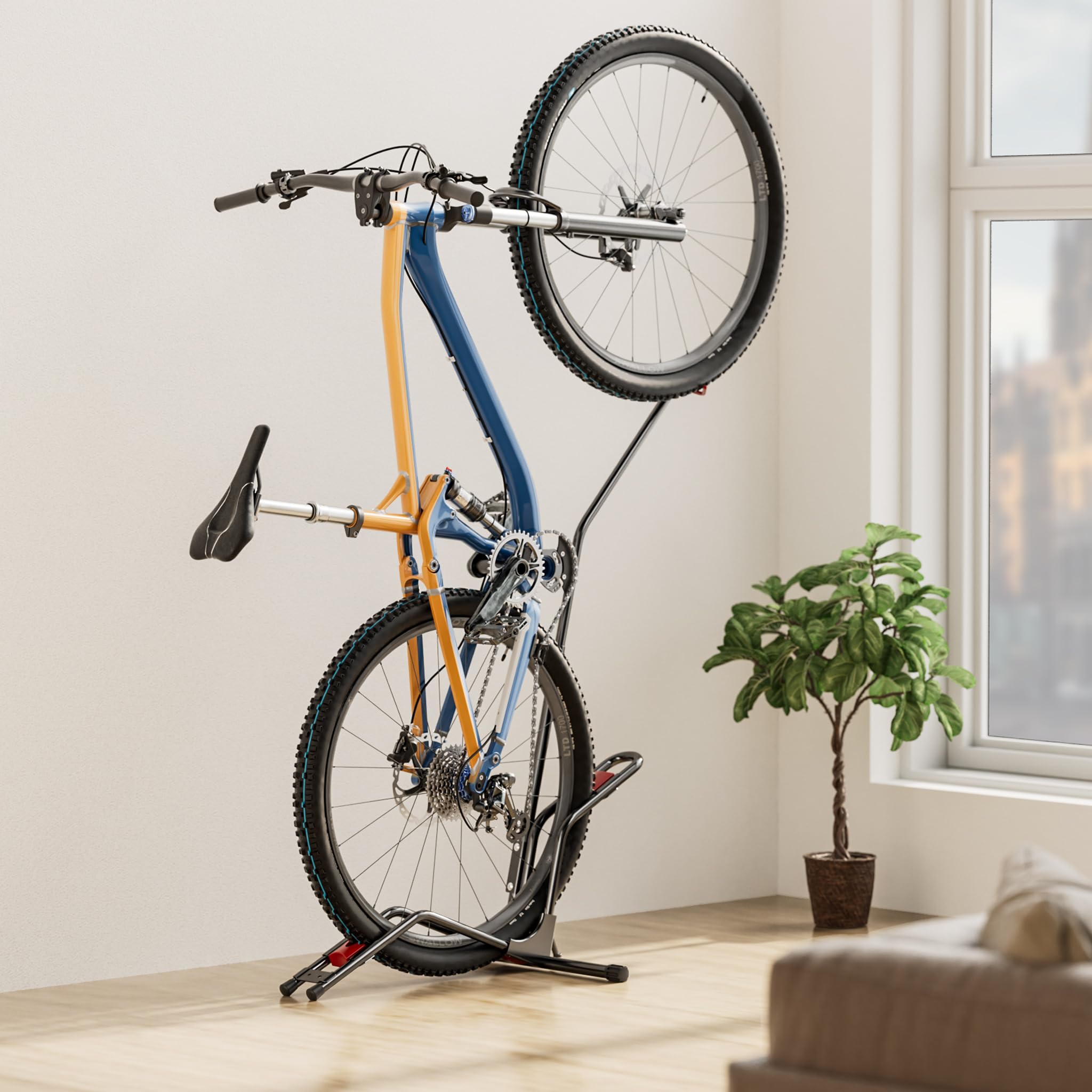 Wiltec vrijstaande fietsstandaard 68,8 x 56 x 49,3-81,1 cm, staand