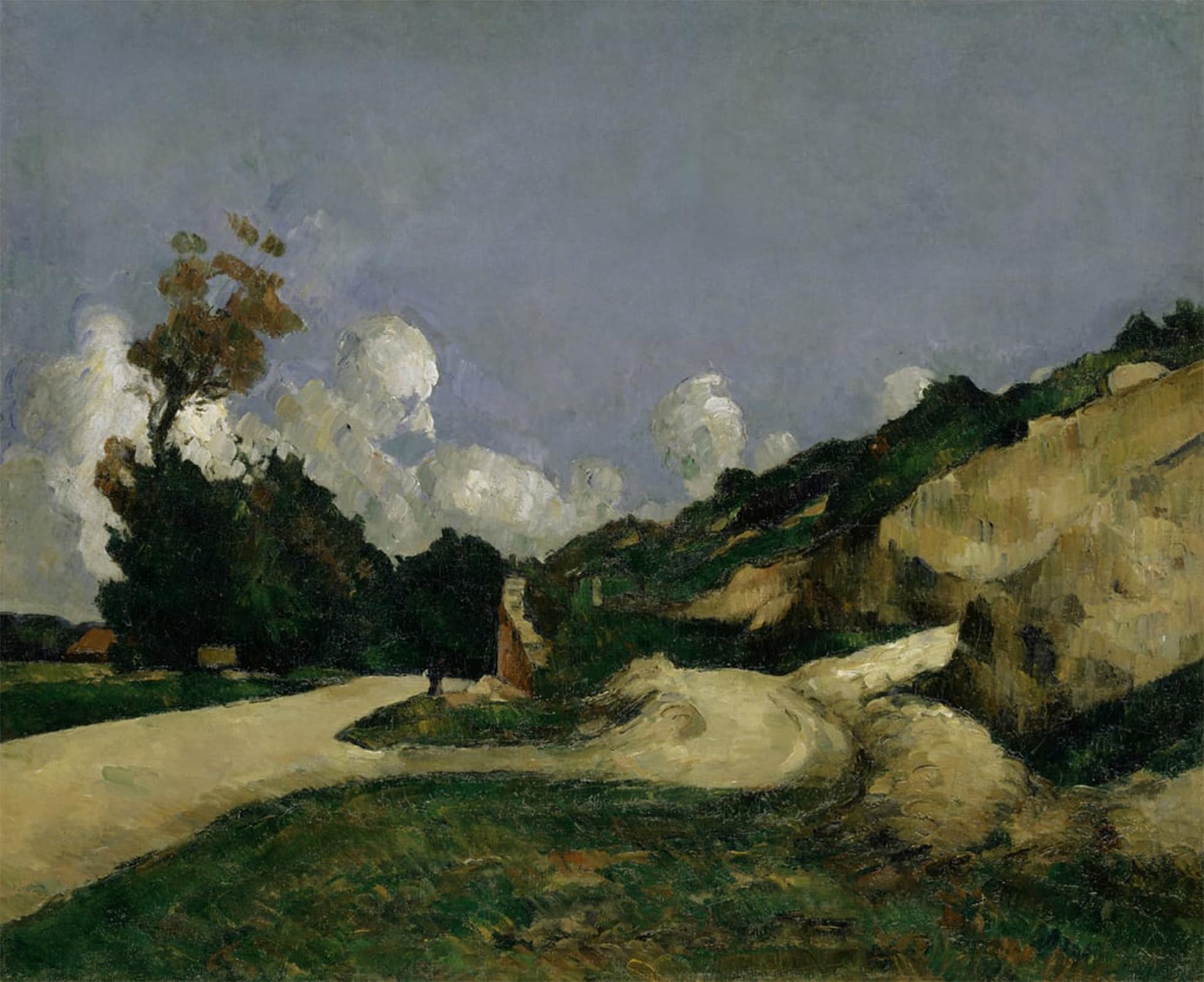 POSTERIIk Famous Animal Posters Vintage Picture the Country Road by Paul Cézanne Modern Wall Decor for Home Decor 60x90cm
