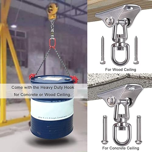 Miniatura 4 de Columpio sexual columpio sexual giratorio de 360 grados con reposacabezas de doble gancho para adultos juguetes de aventura para parejas traviesas