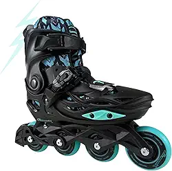 Patins Traxart Freemix Preto Inline Infantil - 68/70mm - ABEC-9
