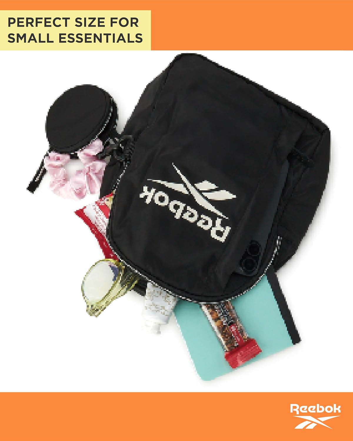 Reebok Womens Backpack - Zipper Closure Mini Lightweight Backpack Purse for Women - Everyday Bag & Travel Bag for Women, Reagan Black - Image 7