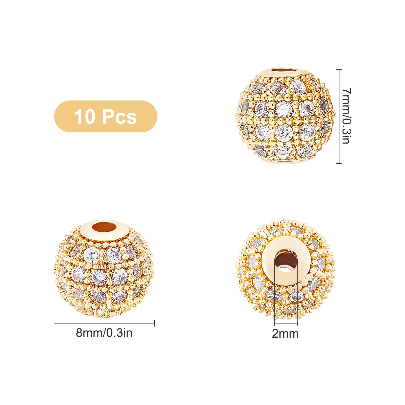 SUNNYCLUE 10 Pcs 5 Styles Cage Charms Laiton Médaillon Charmes Pierre