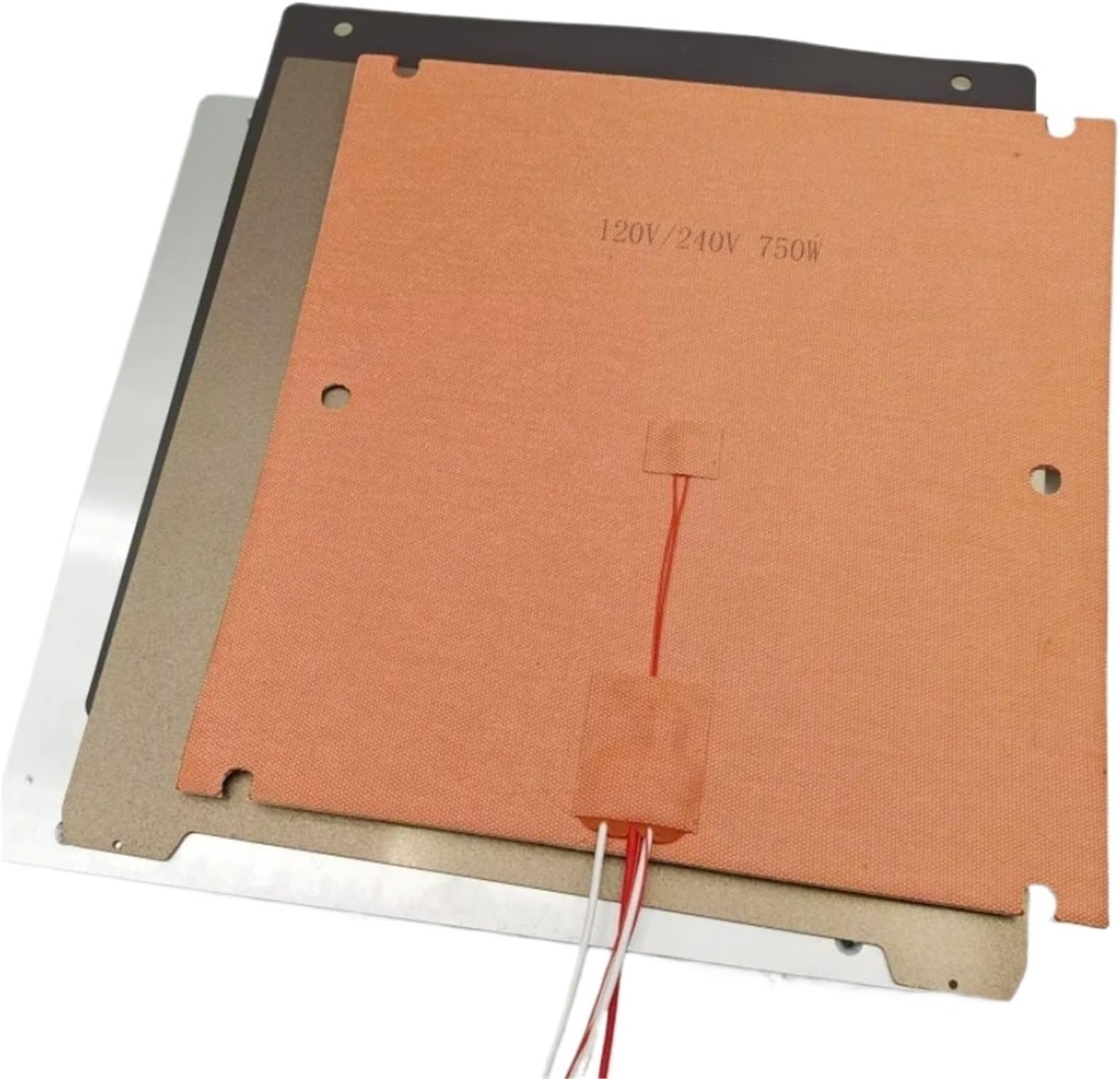For sovol SV08 3D printer S08 HotBed 10mm Riser heated bed upgrade kit 120/240V silicone heater 0.1mm flat aluminum bed Design By N
