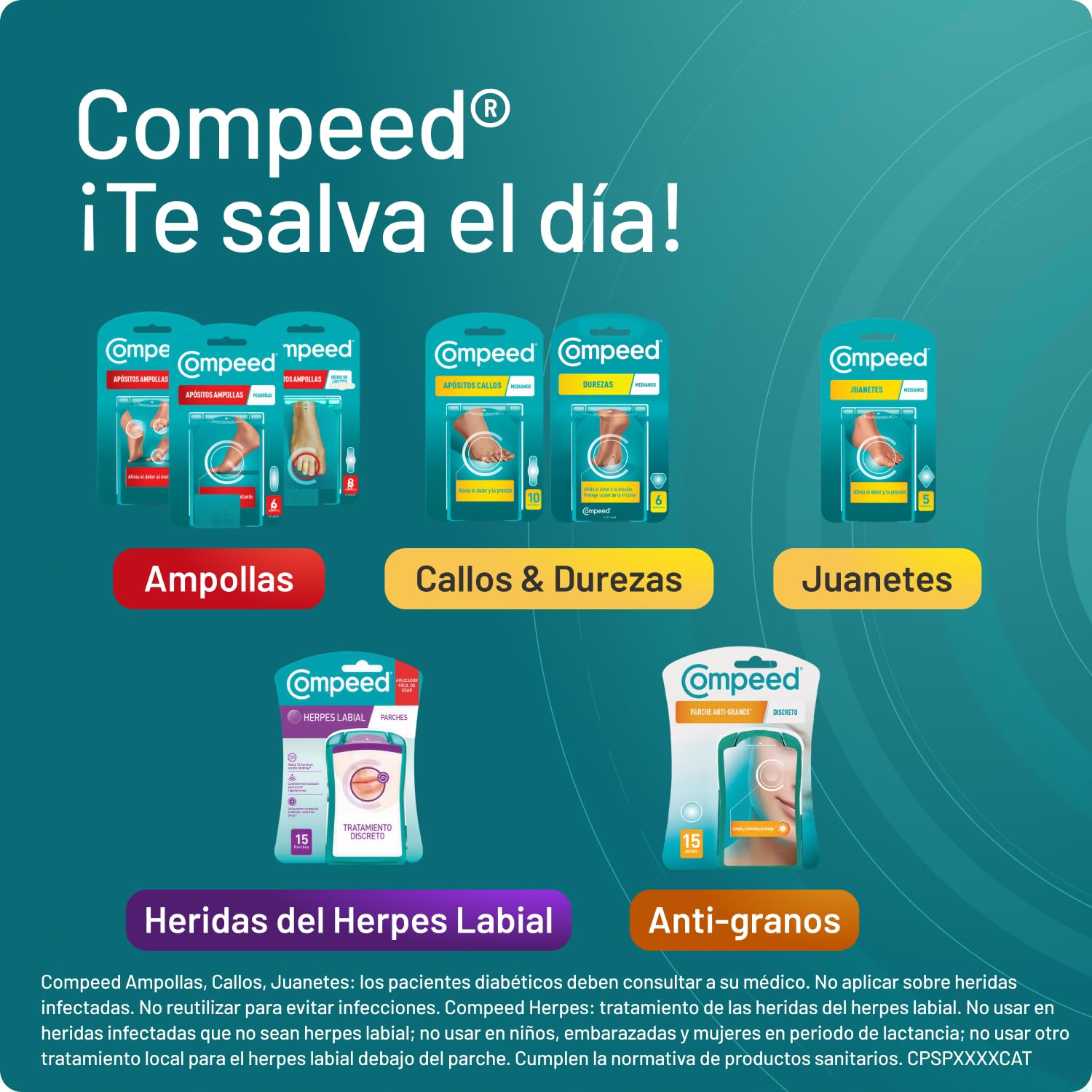 COMPEED Stick Anti-fricción, Tratamiento de Pies Fricción y Ampollas, Barra 8 ml