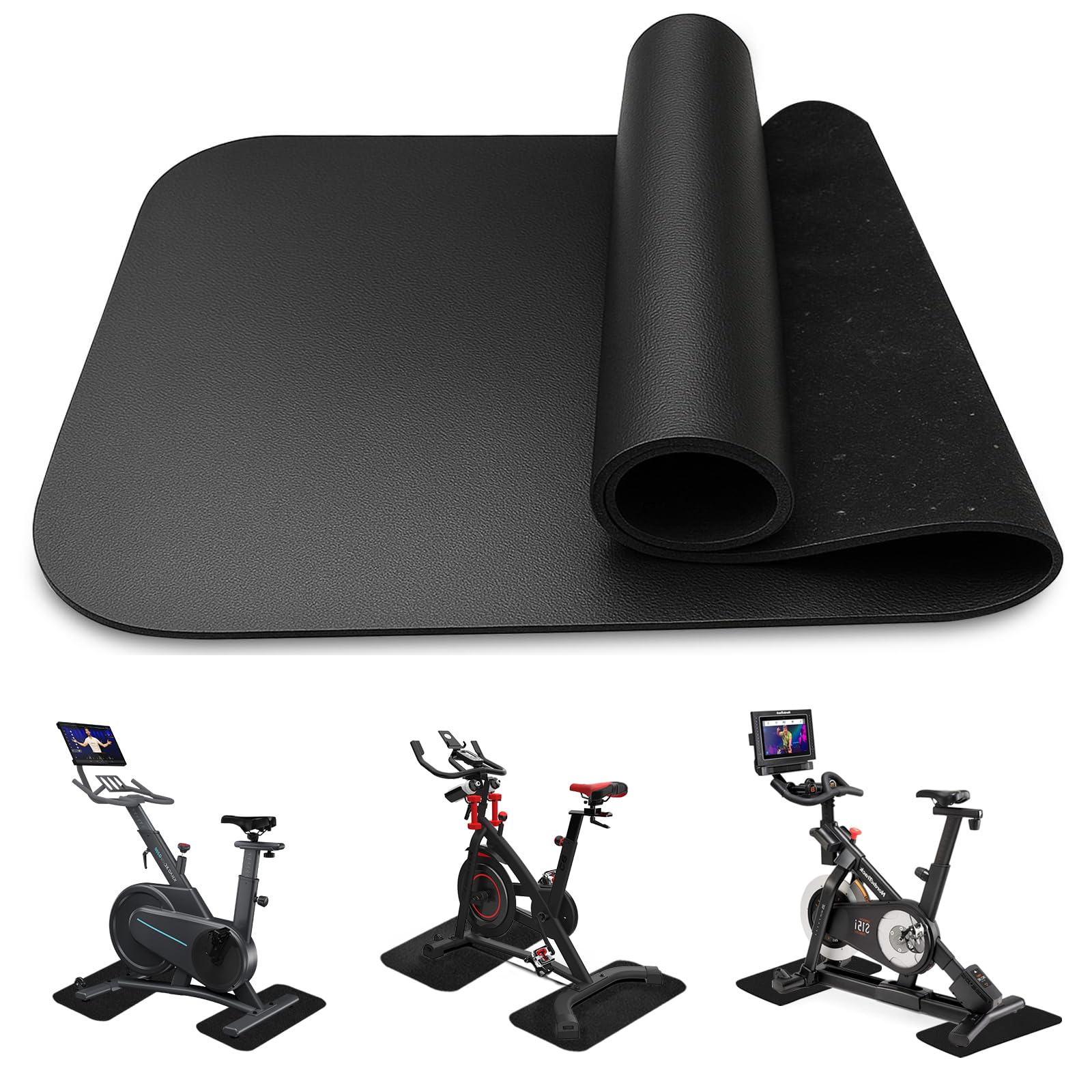 YushengTai 2 Stück Bodenschutzmatte Fitnessgerät 70X28cm, 6