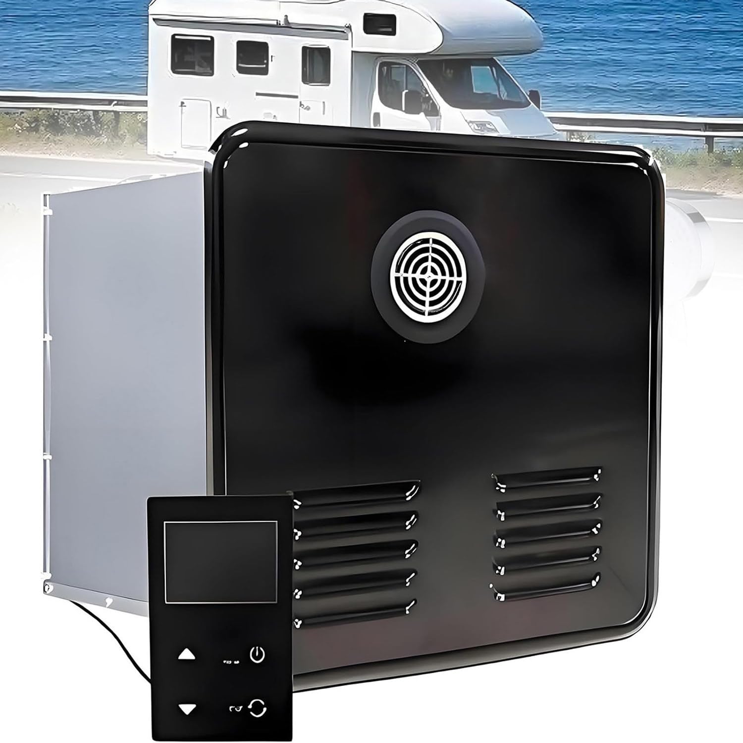 Calentador de agua instantáneo de 12 V CC y 55 000 BTU para camping,