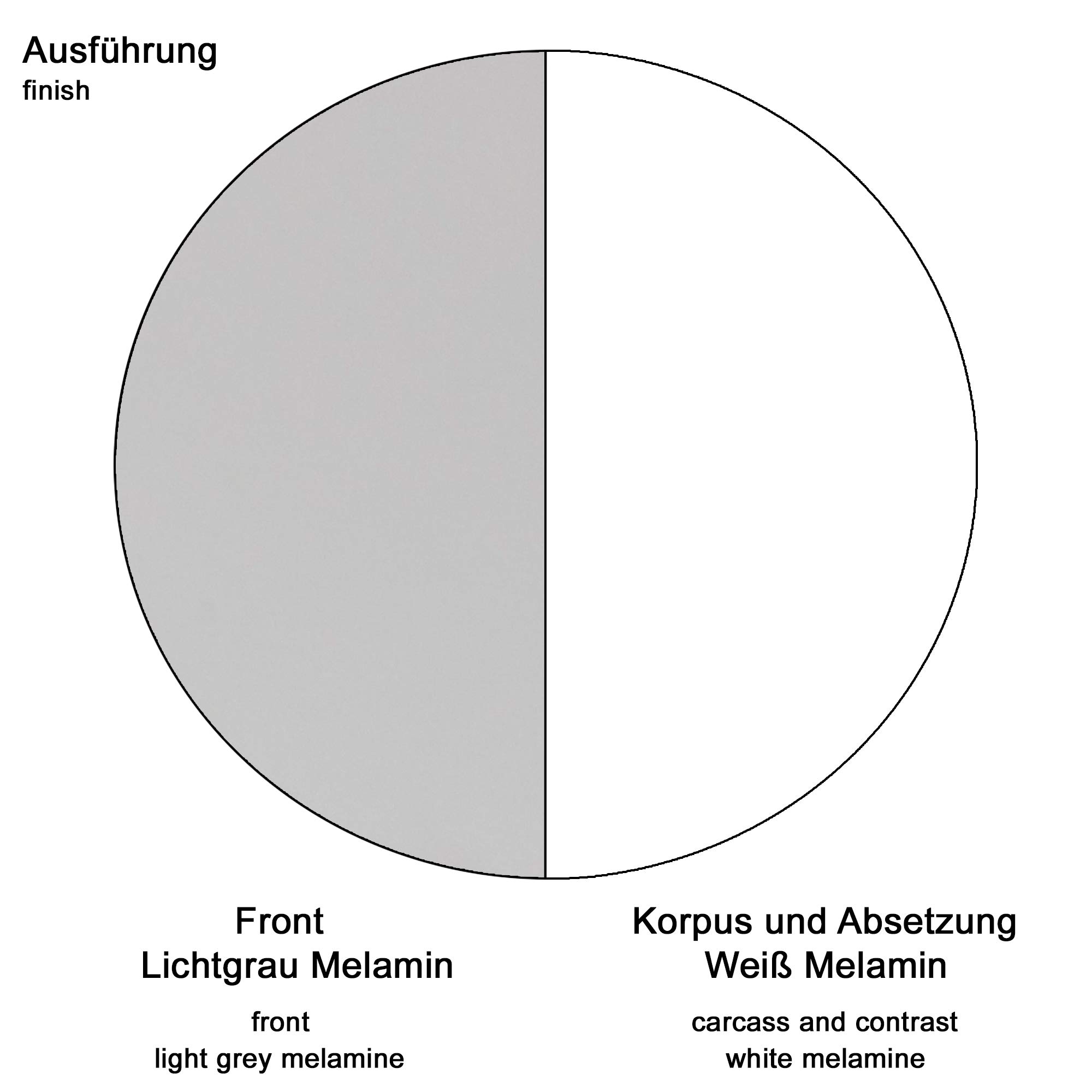 trendteam smart living - Pia - Kommode - Hellgrau/Weiß - Wickeltisch inkl. Wickelaufsatz - (BxHxT) 96 x 103 x 69 cm - mit 1 offenen und 2 geschlossenen Fächern - Verstellbarer Einlegeboden