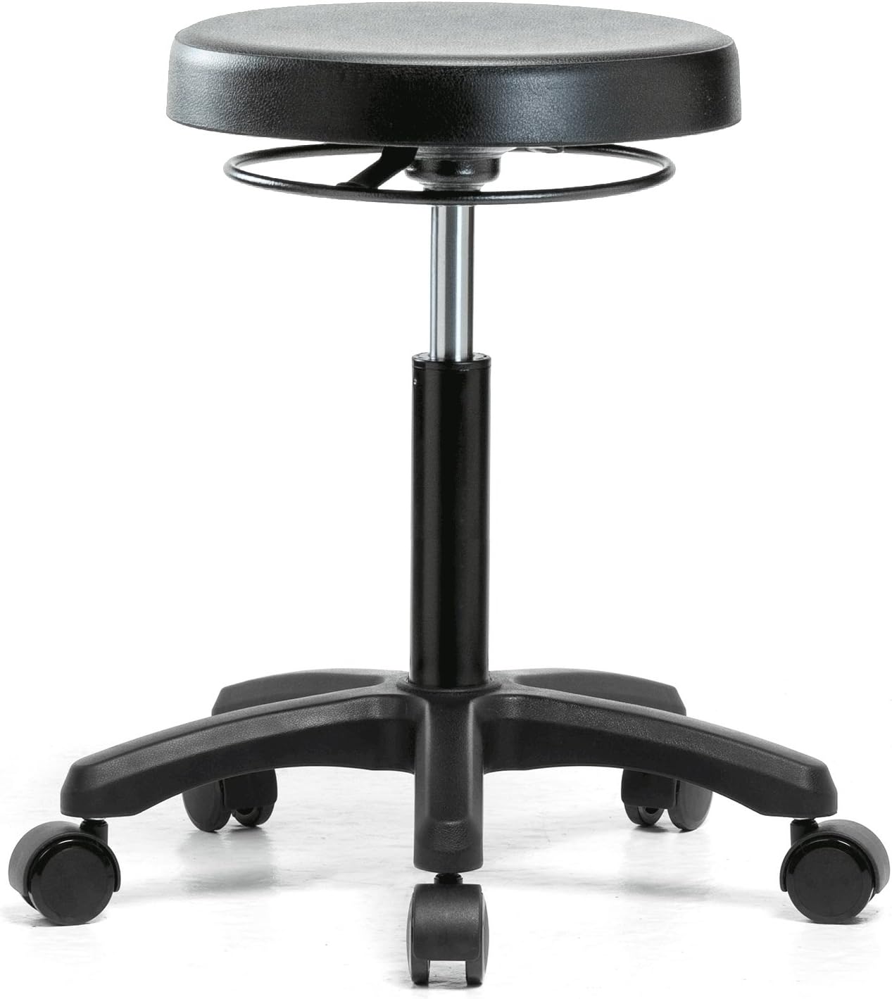 Perch Polyurethane Heavy Duty Work Stool | Medium Bench Height 18-26"