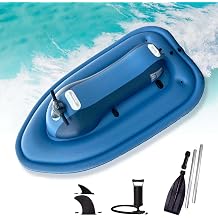 Inflatable Jet Boat w/Detachable Scooter Optional,130min Runtime,3-7km/h Speed,485lb Capacity,Dual-Fin Watercraft for Pool/Lake/Ocean Onlyboat