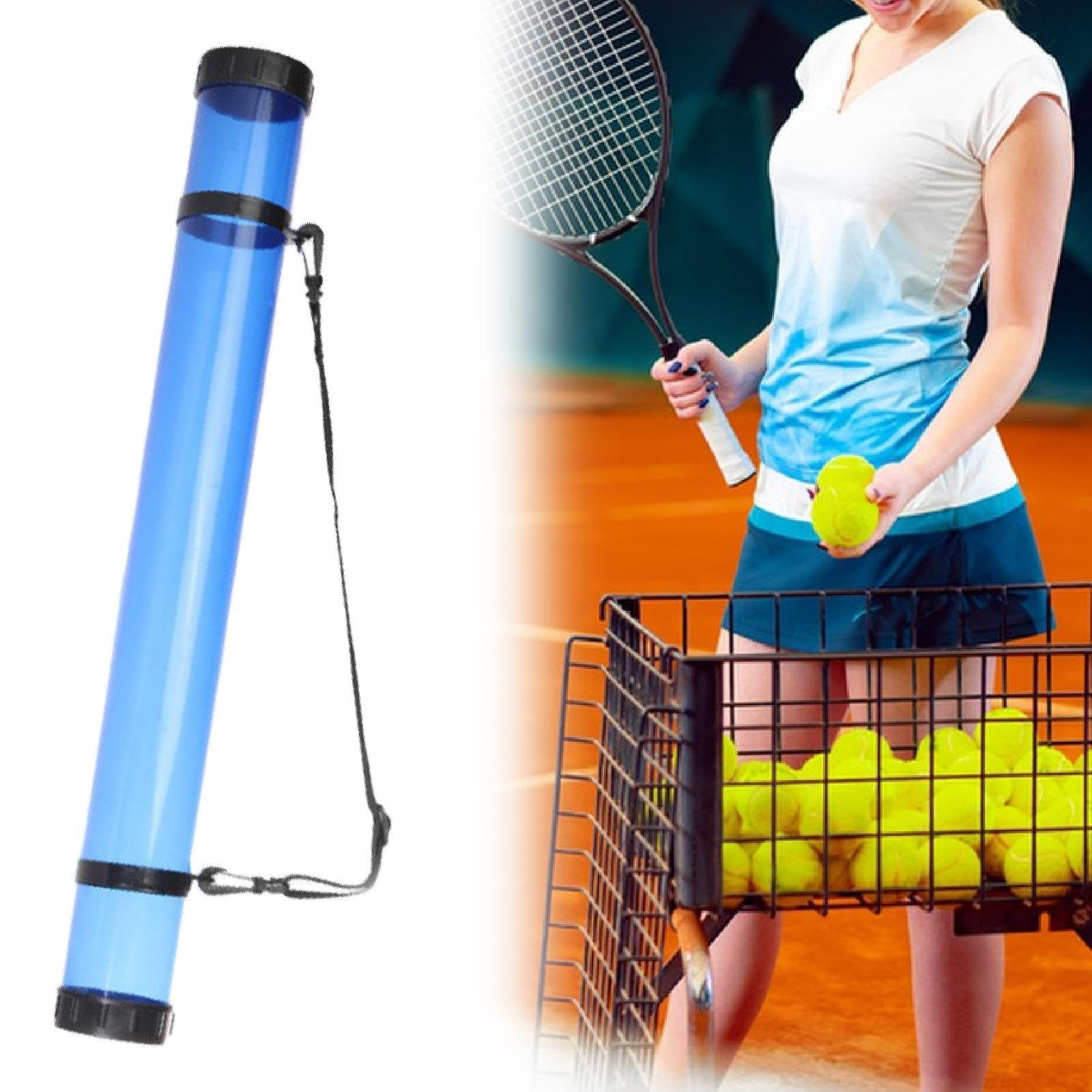 Tubo Raccogli-Palle da Pickleball, Raccogli-Palle, Contenitore per Raccogli-Palle, Organizer in PVC, Tracolla Multifunzione Portatile, Adatto per Gioc, 64 Cm X 7.3 Cm