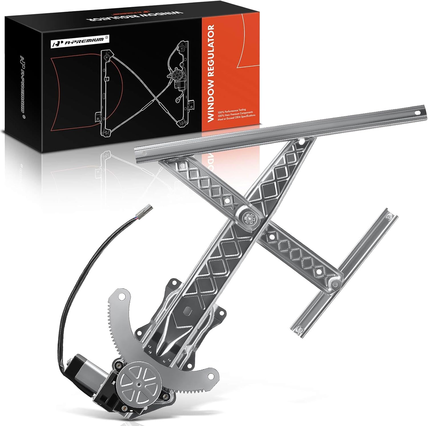 A-Premium Power Window Regulator with Motor Front Passenger Side Compatible with F-150 1999-2003 F-150 Heritage 2004 Front Right Passenger Side