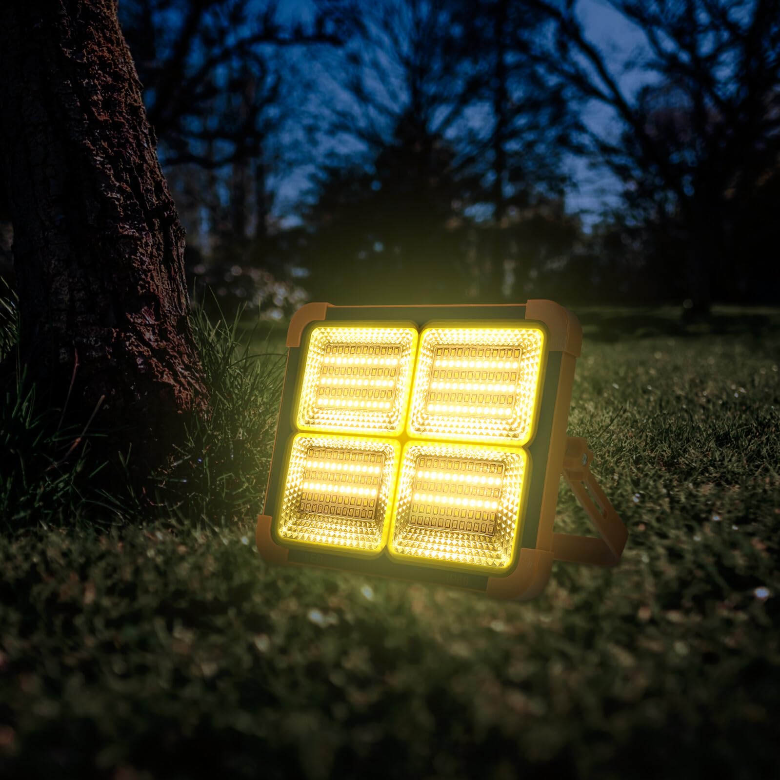 Tragbare LED Arbeitsleuchte für Außenbereich, Solarbetrieben, 1 Satz
