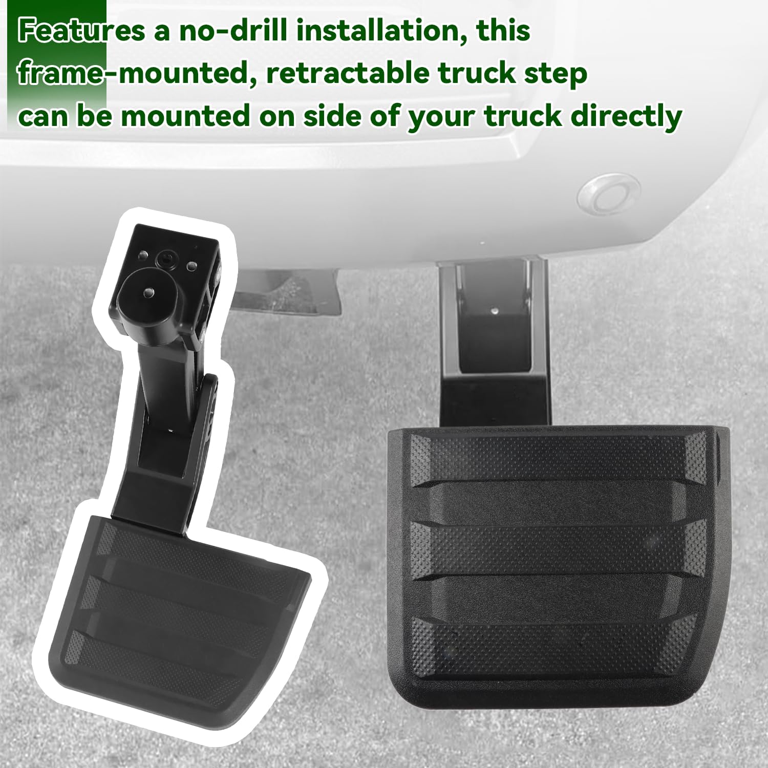PT392-35920 Rear Bed Step Tailgate Bedstep Compatible with Toyota Tacoma 2024 2025, Folding Truck Step Retractable Bumper Tailgate Step