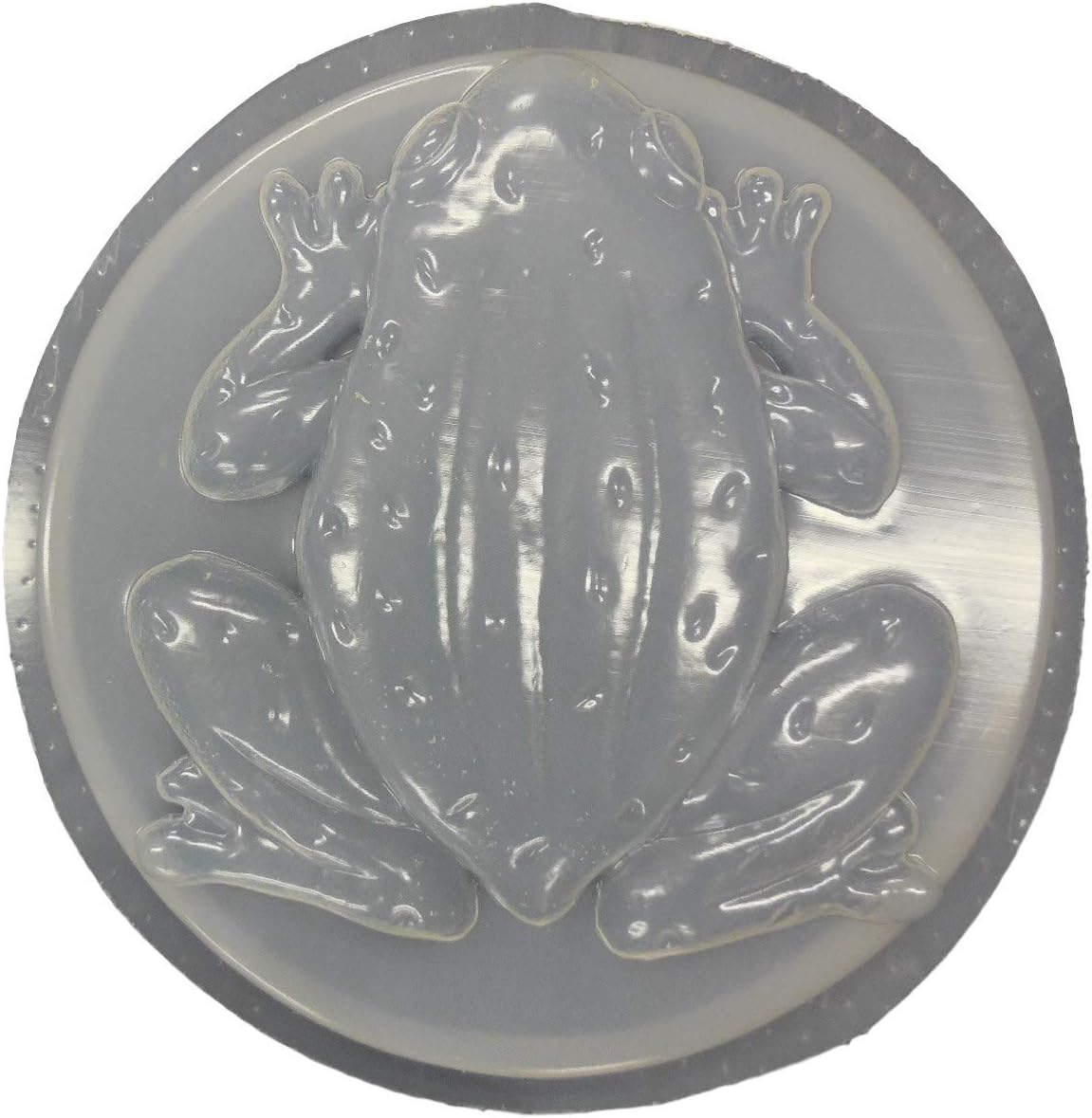 Round Frog Plastic Craft Mold use with Concrete or Cement for Making Stepping Stones 1091