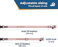 Vista 7 de Collares reflectantes personalizados para gatos, Negro