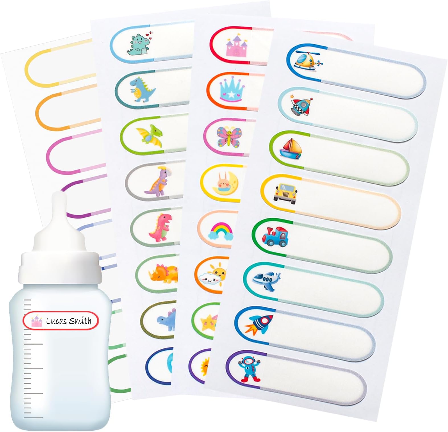 Baby Bottle Labels for Daycare Supplies, 126PCS Waterproof