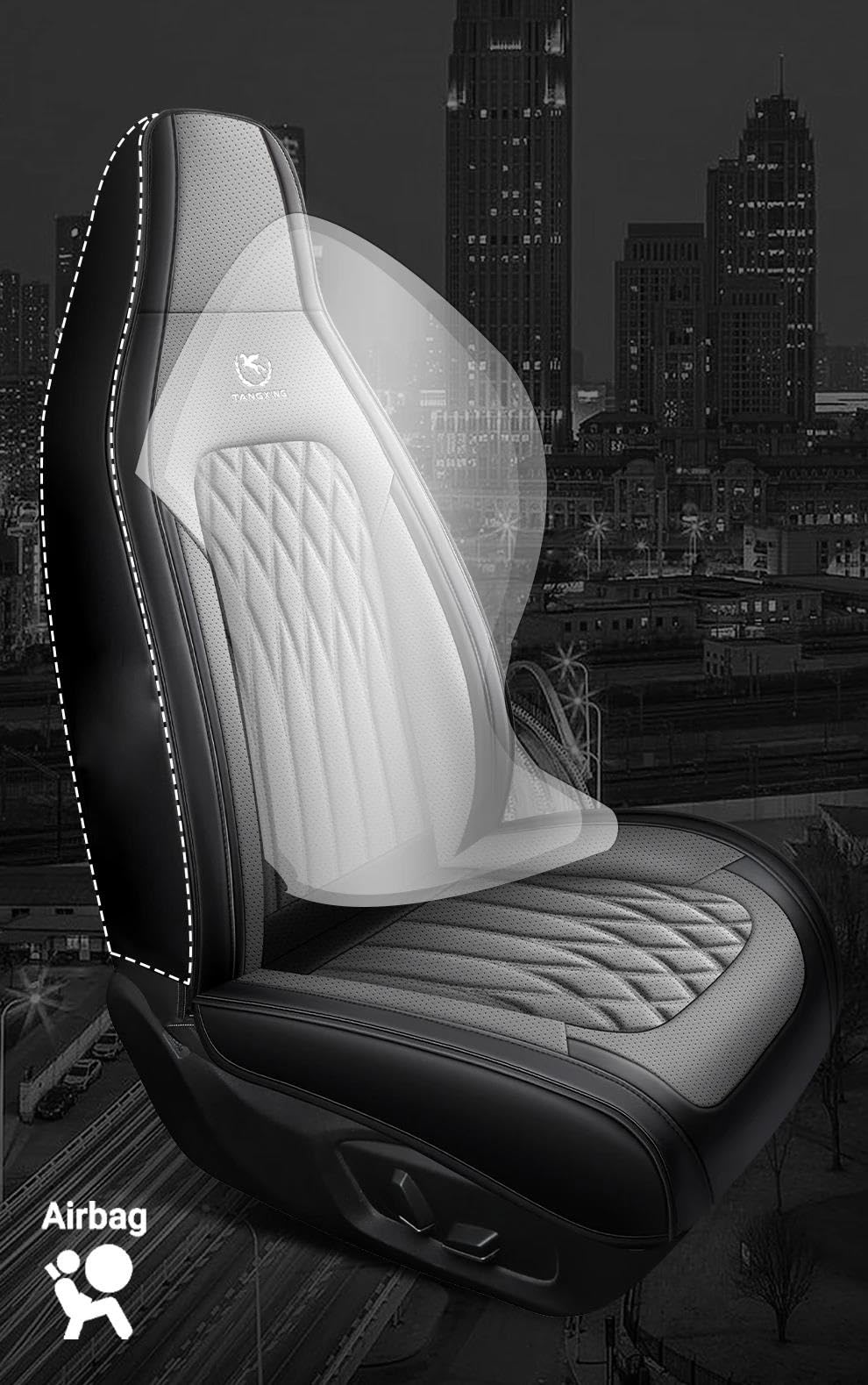 Juegos de funda de asiento 1 Uds. Fundas Universales De Cuero PU Para Asiento Coche Para Smart Para Fortwo 451 Accesorios Interiores Fundas de Asientos