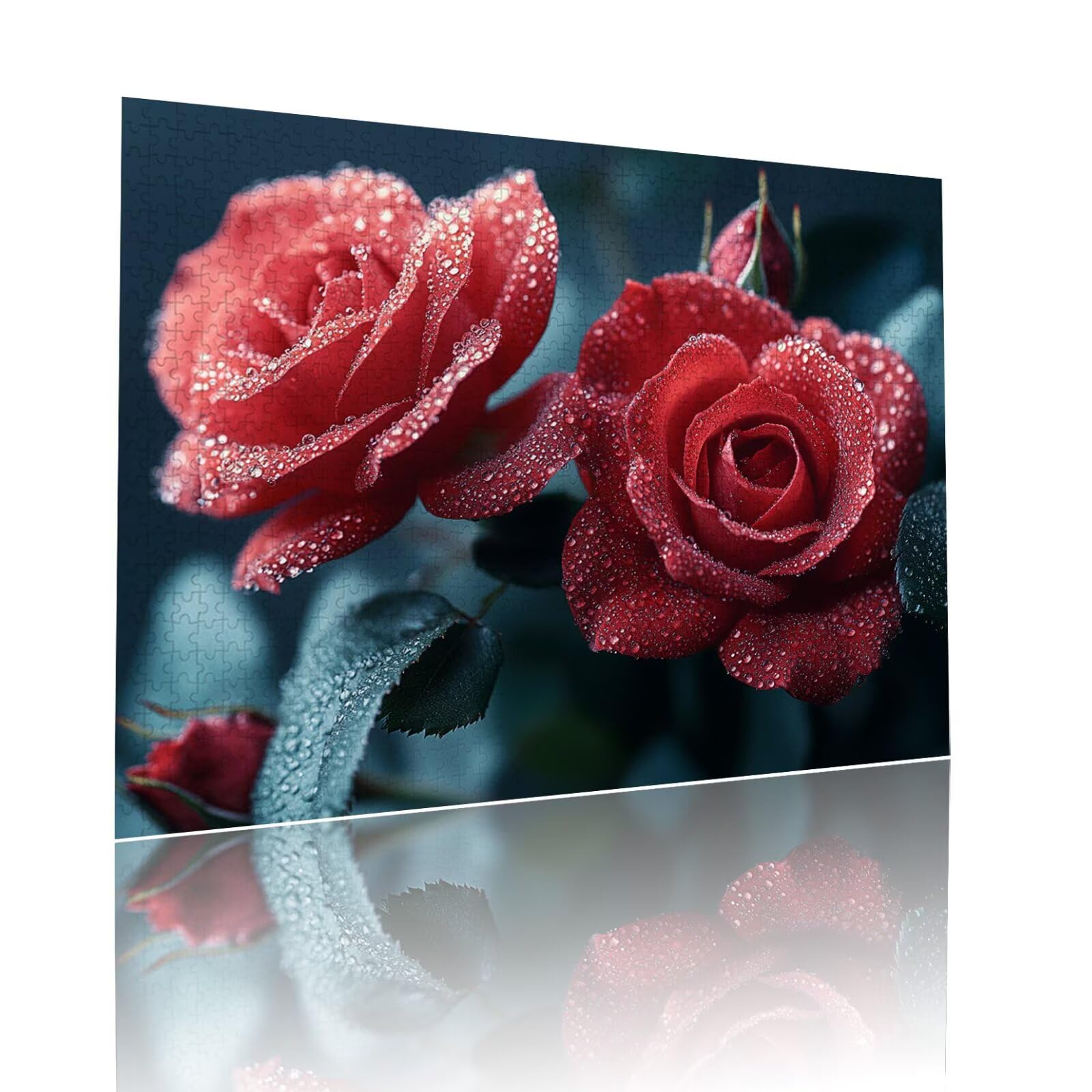 Blume Puzzle für Erwachsene Kinder Anspruchsvoll 5000 Teile Impossible Klassische Puzzles Schwer Rose ab 8 9 10 Jahre Mädchen Jungen Jigsaw Kunst Educa, für Dekoration und Geschenke 105x156cm t-313
