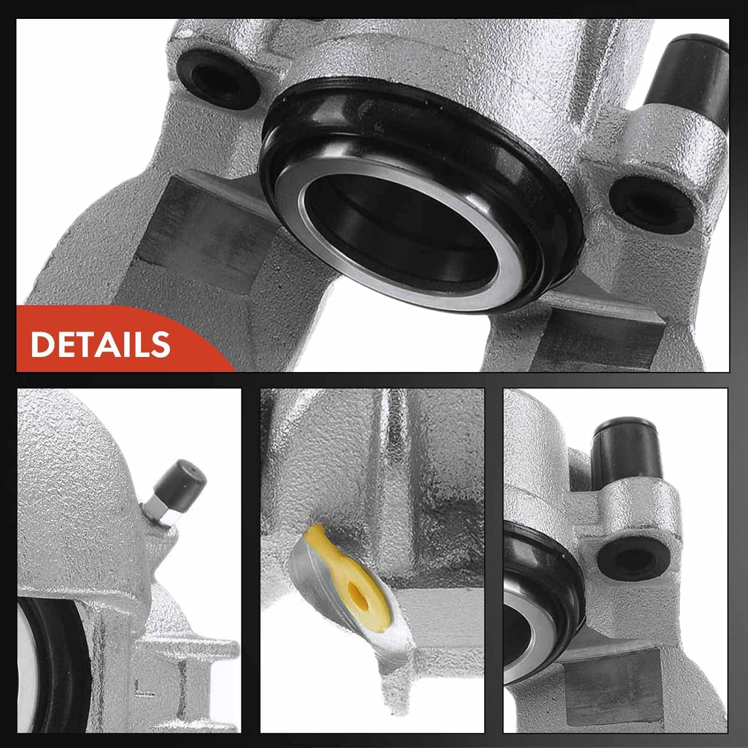 A-Premium Disc Brake Caliper Assembly Without Bracket Compatible with Select Volvo Models - S60/V70 2001-2007, S60 2006-2007, S80 1999-2006 - Front Right Passenger Side