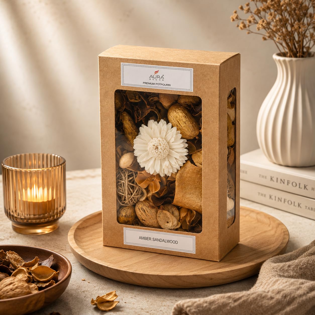 AuraDecor Potpourri - Amber Sandalwood Fragrance -2 AuraDecor Potpourri - Amber Sandalwood Fragrance -2