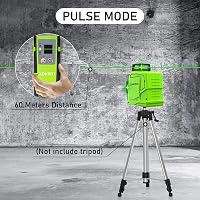 Zokoun GF120 Német Zöld Vonallézer Szintező - 360° Vízszintes és Függőleges Mérés, 5200mAh USB Tölthető Akkumulátor, Távirányítóval, Fém Ház 2