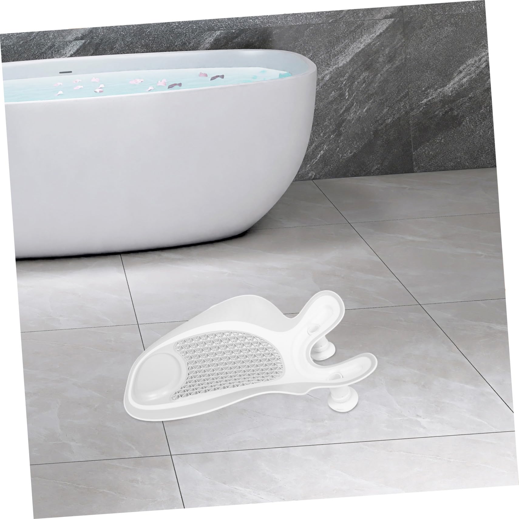 BESPORTBLE Siège de Bain Portable pour Garçon Fille Dossier Inclinable Vidange Rapide Usage Quotidien et Voyages