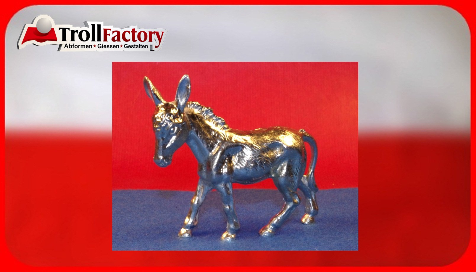 Moule étain âne 220g pour créer vos propres figurines décoratives à la maison