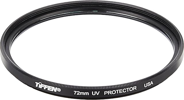 Tiffen 72UVP 72mm UV Protector Filter, Black