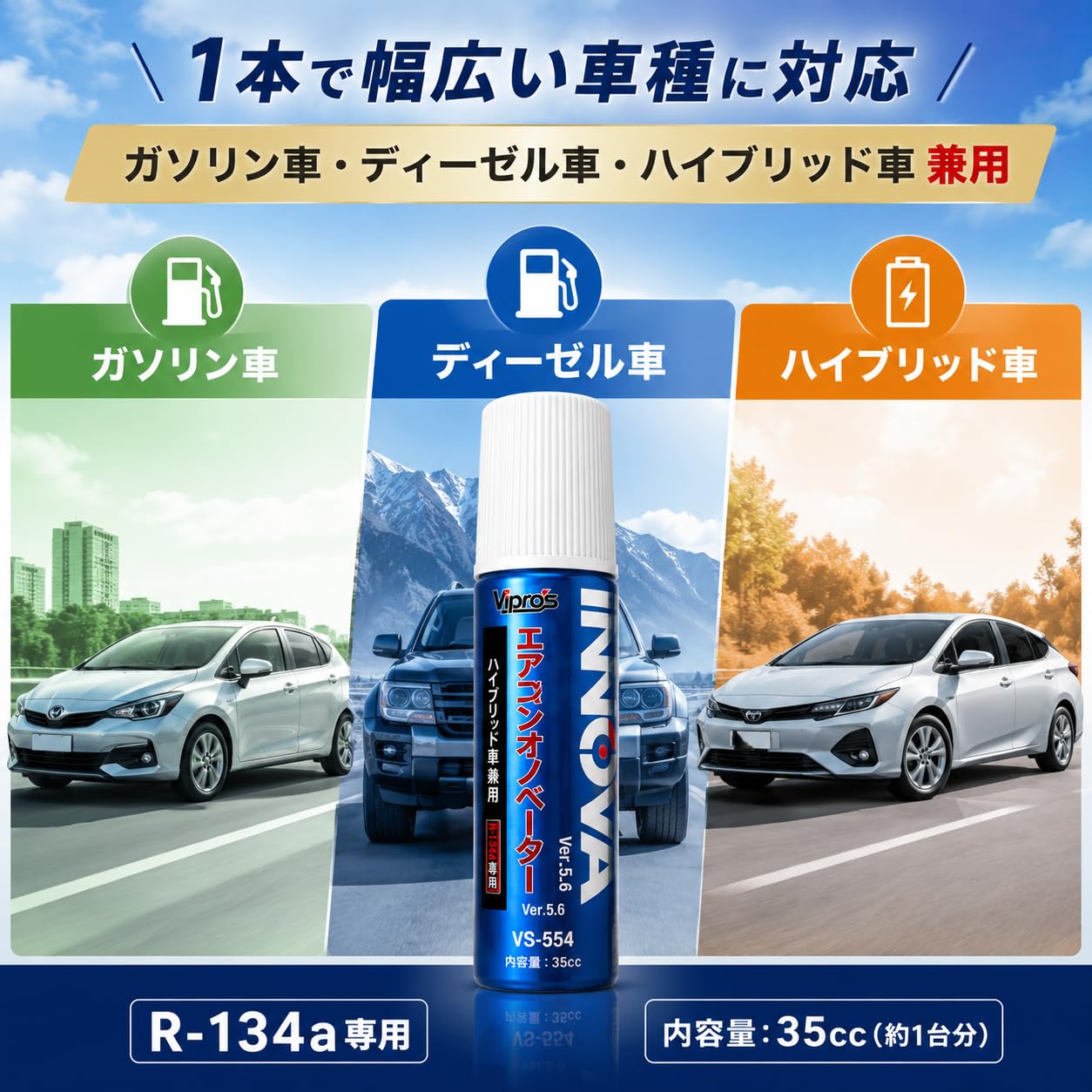 エアコン添加剤 R-134a エアコンイノベーター etc 22本 Amazon.co.jp: 【2026モデル】エアコンイノベーター Ver.5.6 R-134a