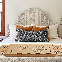 Vista 6 de TEAKMAMA Tablero de rompecabezas de madera de 2000 piezas con 4 cajones, mesa de rompecabezas plegable con cubierta protectora, tablero