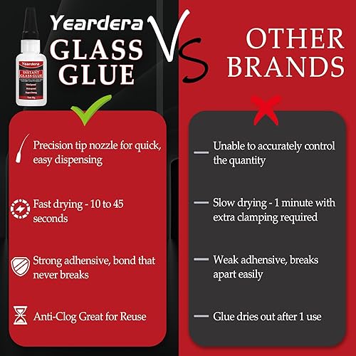 Miniatura 10 de Ceramic Glue, 30g Instant Ceramic Super Glue for Porcelain and Pottery Repair, Clear Ceramic Metal Adhesive for Porcelain, Glass, Plastic, Metal,