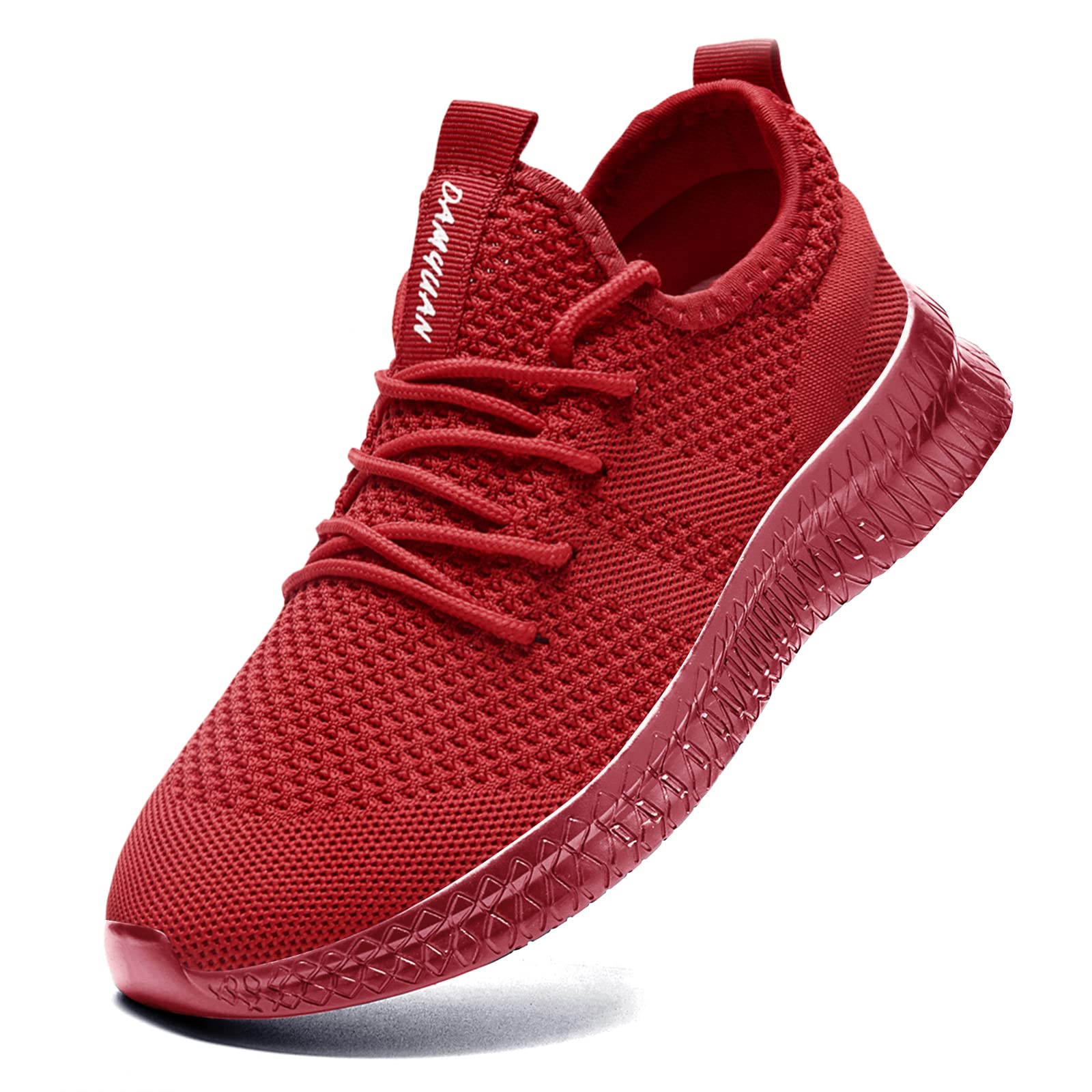 FUJEAK Herren Walkingschuhe Turnschuhe Fitnessstudio Sportschuhe Sneaker Running Tennis Schuhe Freizeit Straßenlaufschuhe Fashion Leichtgewichts Atmungsaktiv Schlüpfen Schuhe