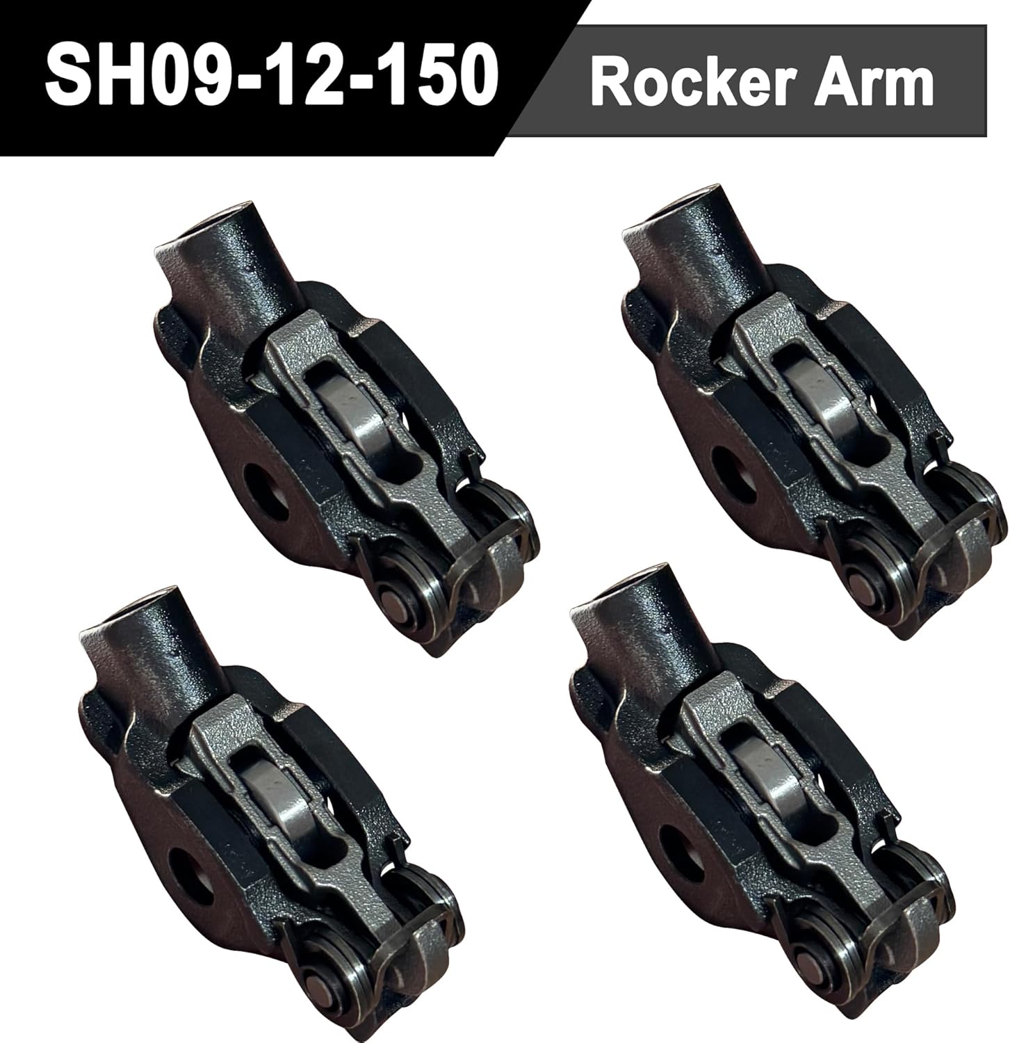 4x Rocker Arm SH09-12-150 Fit for CX-5 KE GH 2.2 D 2012-2017, 3 BM BN 2.2 D 2012-2017,6 GJ GL 2.2 D 2012-2017, for SkyActiv 2.2 Diesel 2013-2017