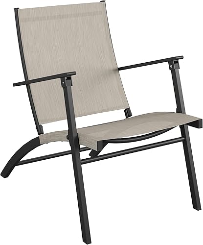 Miniatura 9 de COSCO Juego de charla plegable de 5 piezas, tamaño único, negrobeige