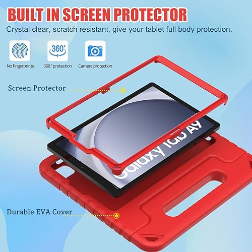 Miniatura 10 de BMOUO Funda infantil para Samsung Galaxy Tab A7 Lite de 8.7 pulgadas 2021  con protector de pantalla, a prueba de golpes, ligera, convertible con