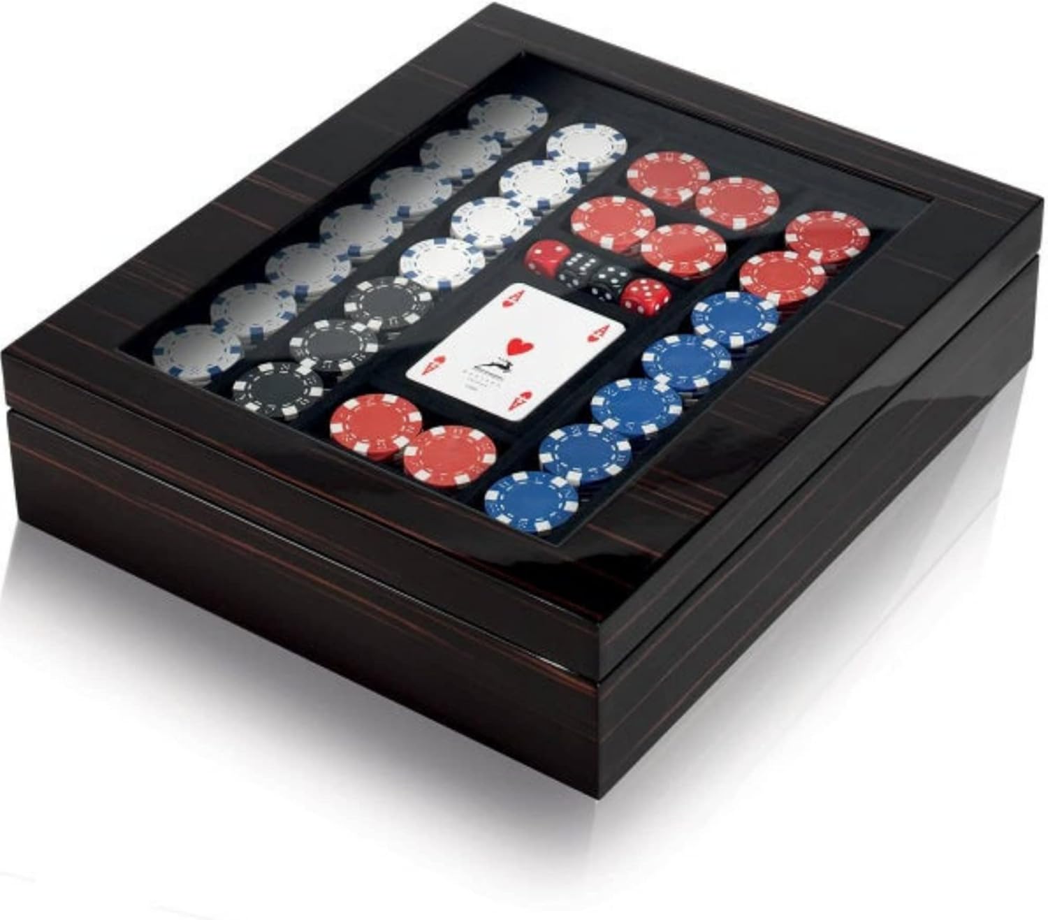 Poker Chip Case Spanish Cedar, 500 Clay Poker Chips Set, Poker Chip Set, Poker Set
