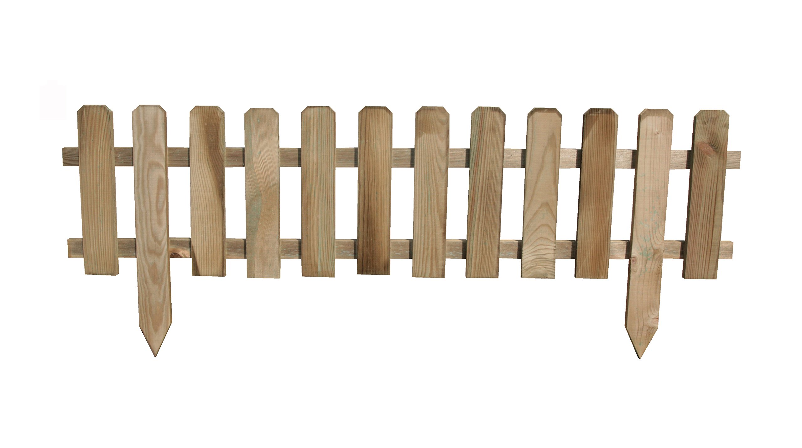 Set di 2 Bordi Piatta a piantare, Legno Naturale, 120 x 30/45 cm