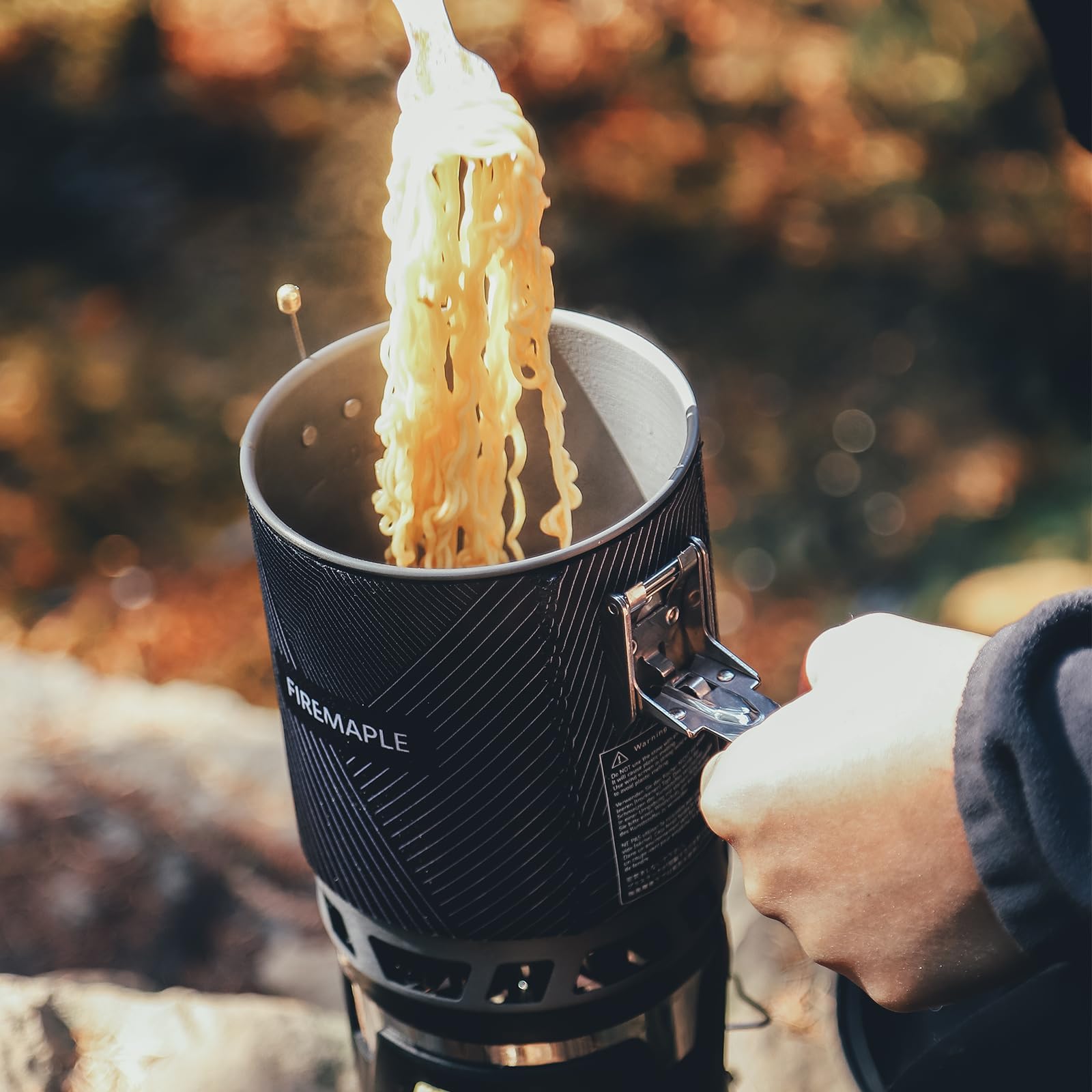 Fire-Maple X2 Pro Réchaud à Gaz Portable pour Camping Brûleur à Gaz Léger pour Randonneurs Système de Cuisine en Plein Air avec Allumage Piézo, Support de Casserole et Support de Cartouche de Gaz