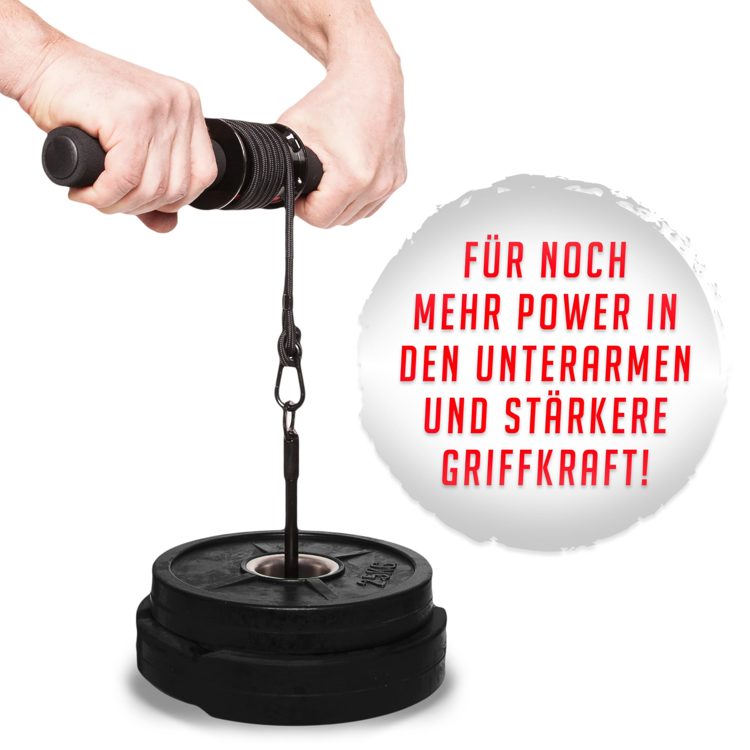 C.P. SPORTS professional forearm trainer - efficace dispositivo di allenamento dell'avambraccio caricabile fino a 50 KG fitness, allenamento con i pesi I wrist trainer forearm training