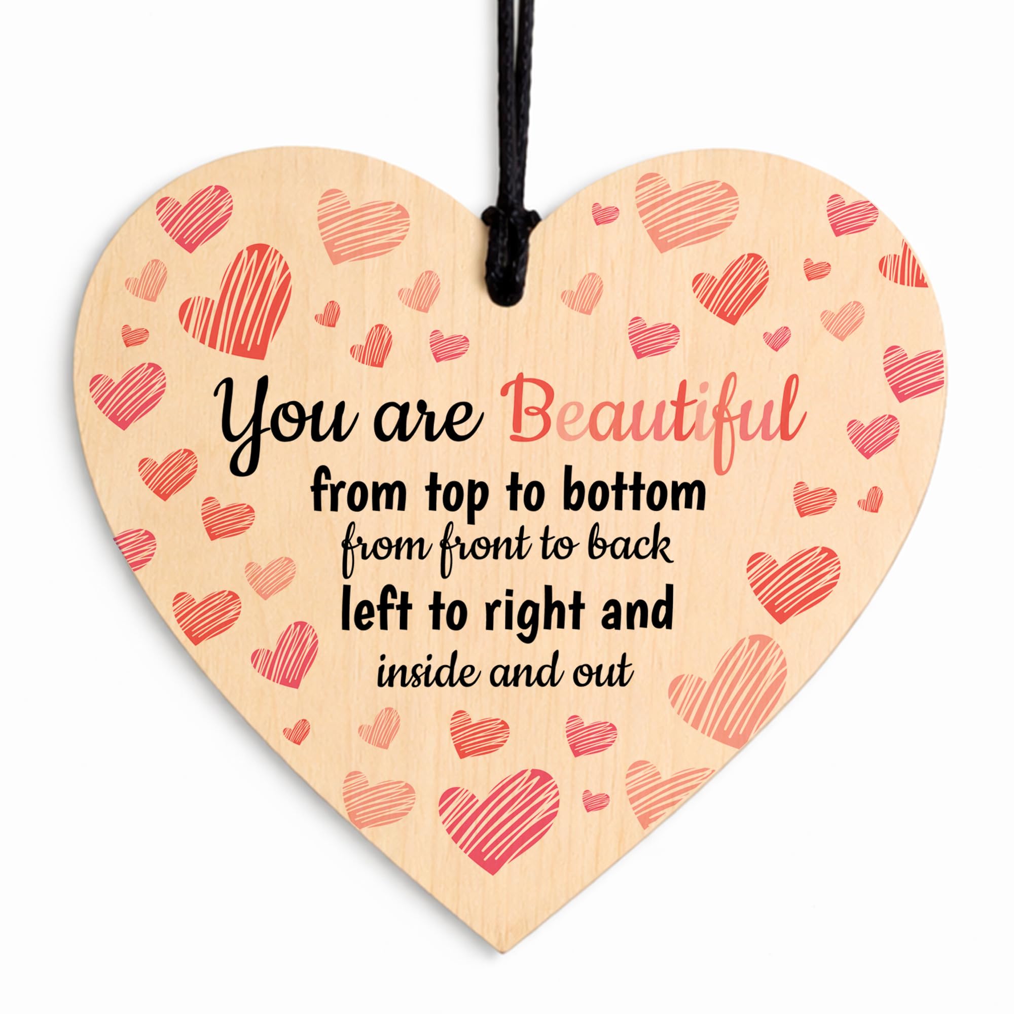 Red Ocean Gifts For Anniversary Valentines Cheeky Gift For Wife Girlfriend Gifts For Her Valentines Day Present Acrylic Heart Plaque Keepsake