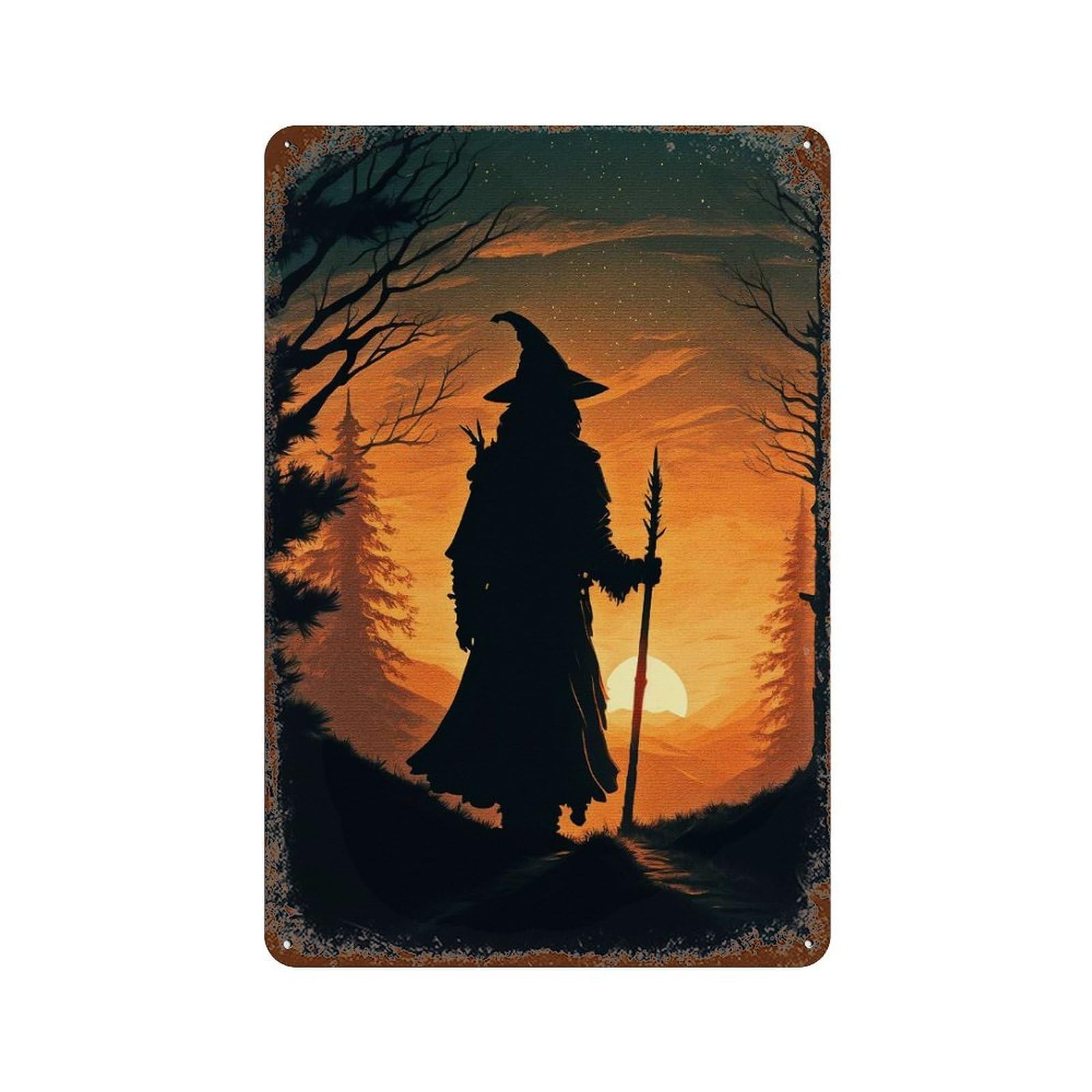 Mystic Journey Decorative Tin Sign 11.8"x7.9", Vintage Wall Decor for Basement, Hobby Room And Garage Decor