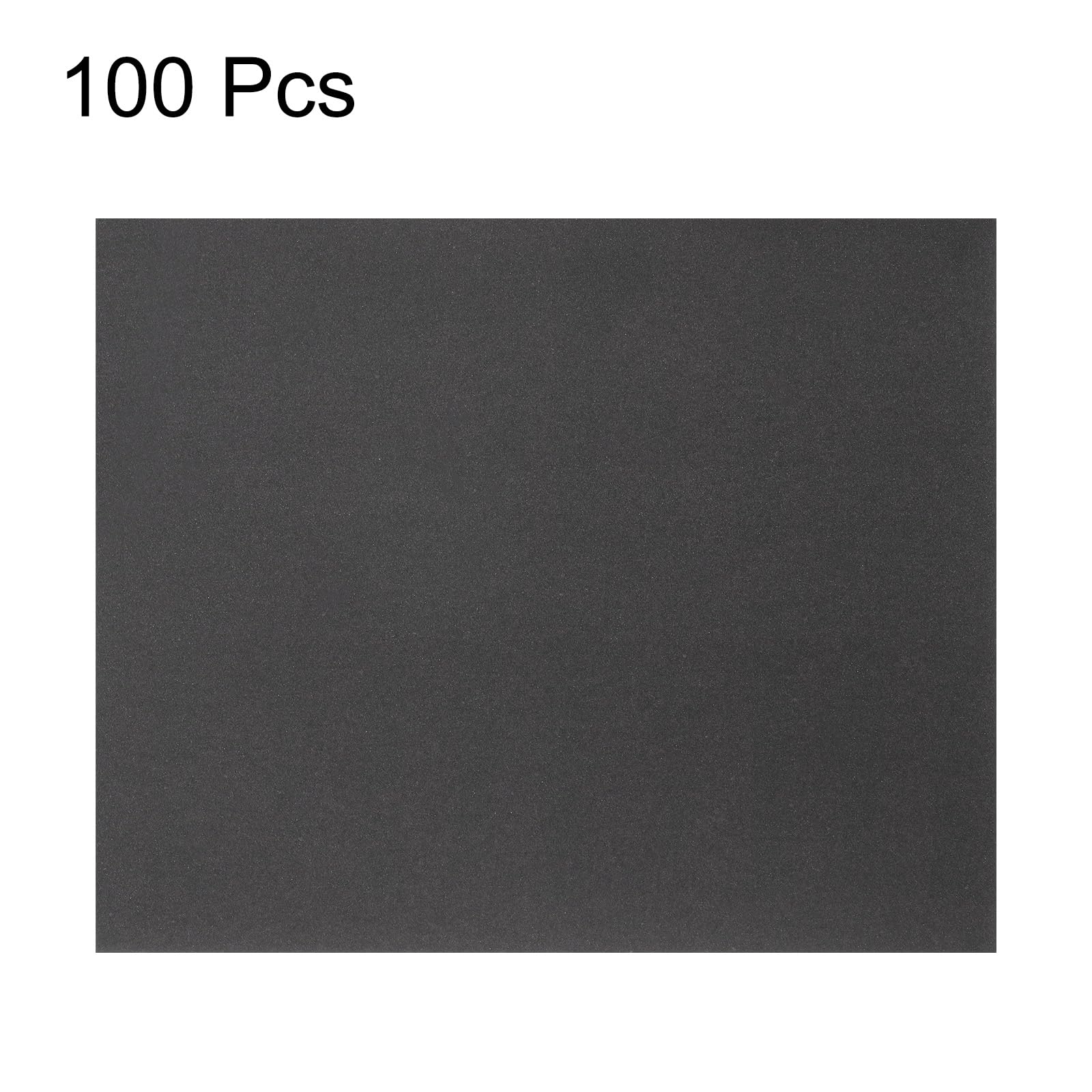 QUARKZMAN 100pcs Papier De Verre Grain 600 9 x 11 Pouces Dos C En Carbure De Silicium Abrasif Feuilles De Ponçage Humide Sec Pour Finition Bois, Ponçage Métal, Polissage Automobile