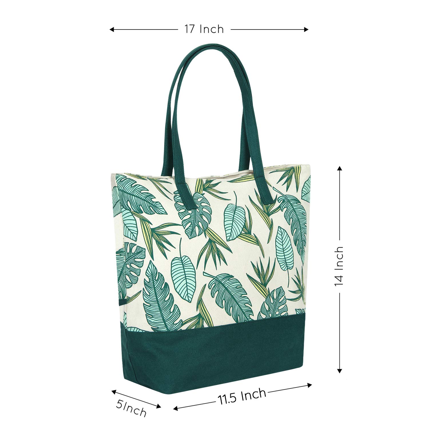 Eco Right Bolsas grandes para mujer con cremallera, impermeables, ecológicas, tamaño único, Lush Tropics - Sakura, talla única, Utilidad